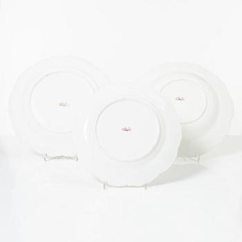 Servisdelar, 55st, porslin, Rörstrand, sent 1800-/tidigt 1900-tal.