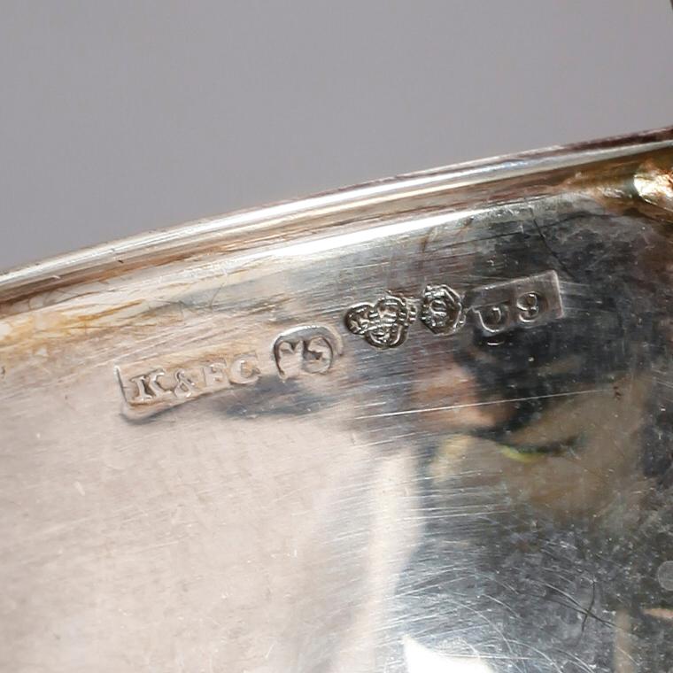 PUNCHMUGGAR, 6 st snarlika, silver, svenska stämplar, 1970-tal. Vikt ca 185 gram.