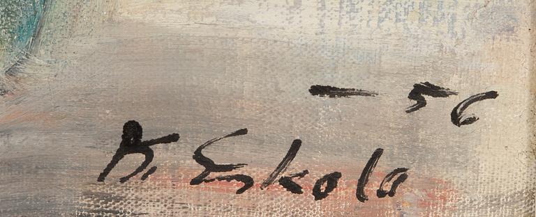 KALLE ESKOLA, oil on canvas, signed and dated -56.