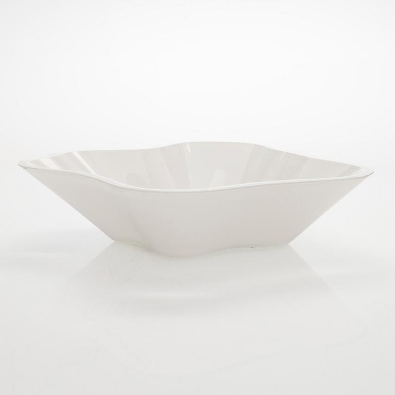 Alvar Aalto, one piece of a 1970's 'Aalto flower' glass sculpture, signed Alvar Aalto.