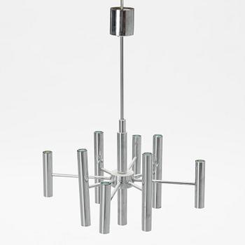 Gaetano Sciolari, probably. A celing lamp, Italy, later part of the 20th Century.