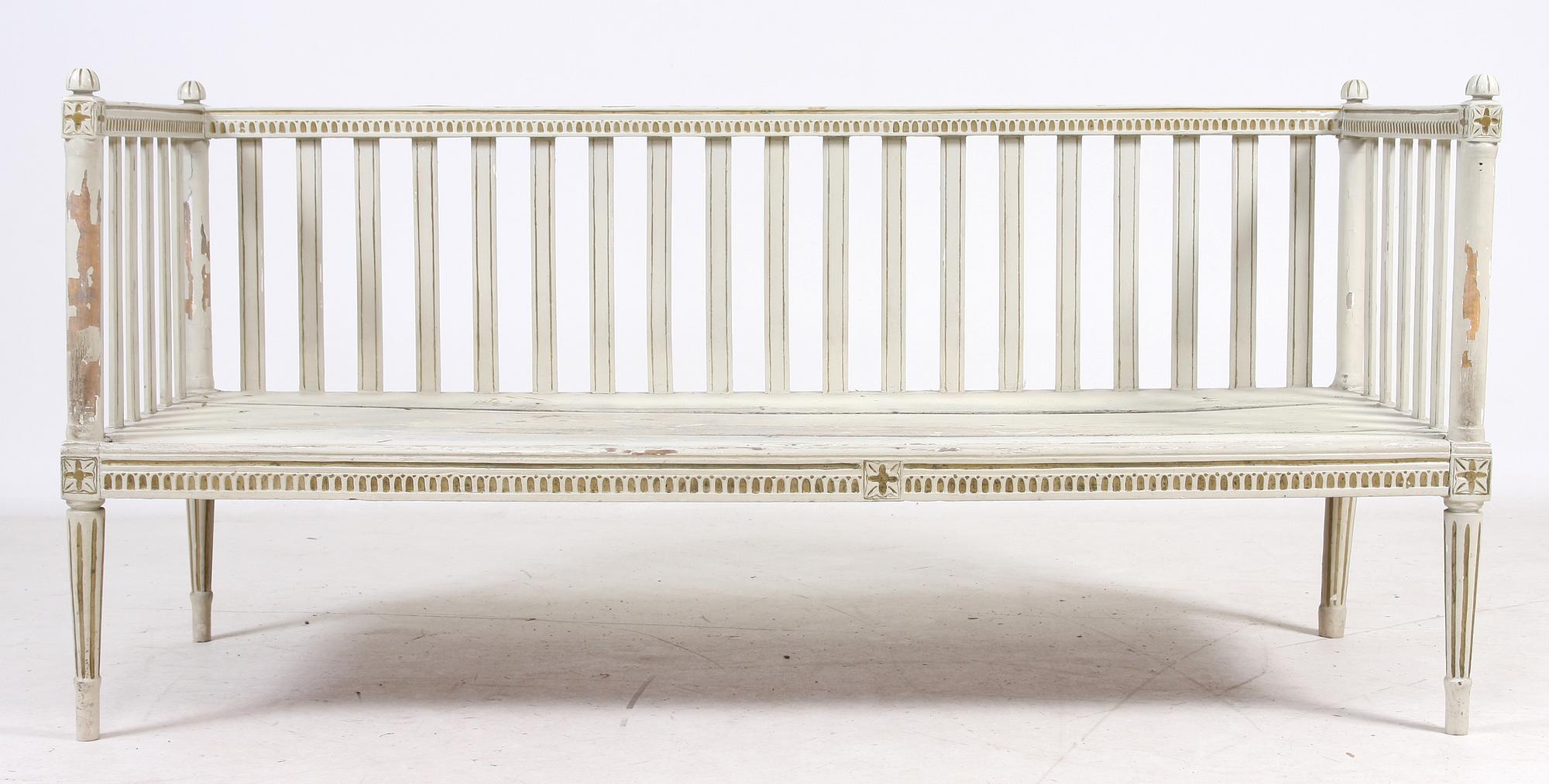 SOFFA, gustaviansk, provinstillverkad, tidigt 1800-tal.