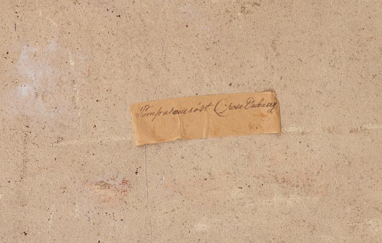 TEBORD, med fajansbricka. Gustavianskt, 1700-talets slut. Möjligen Marieberg.