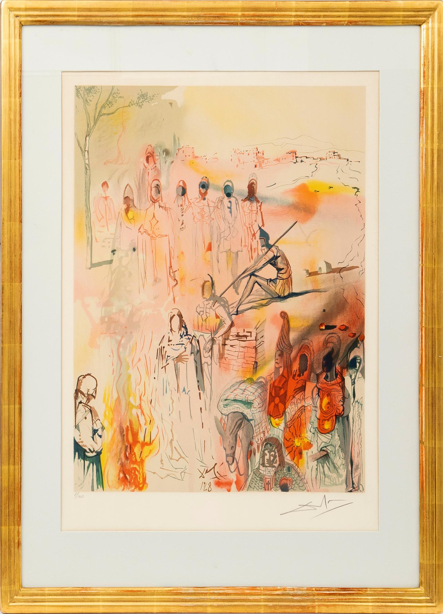 Salvador Dalí, "Tancred's oath", ur: "Three plays by the Marquis de Sade", 1969.