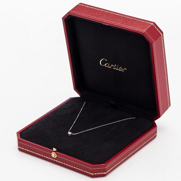 Cartier, halsband, "1895", 18K vitguld med briljantslipad diamant.