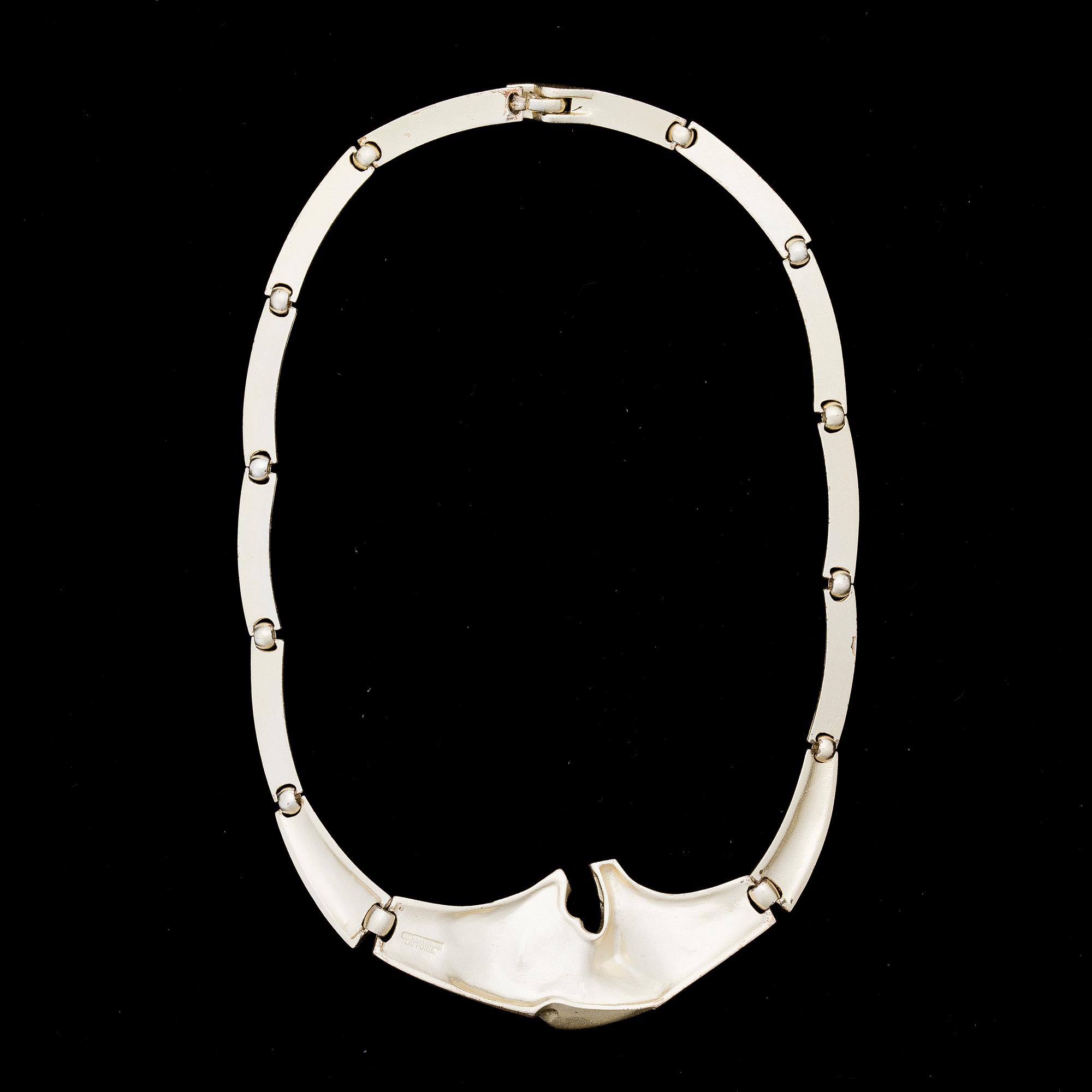 BJÖRN WECKSTRÖM, collier, "Korssjö", silver. Lapponia 1989.