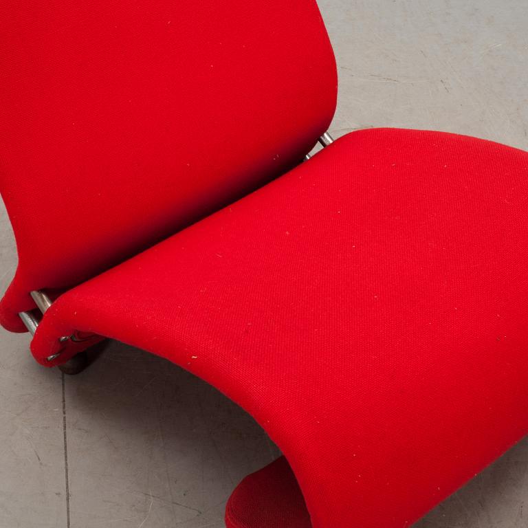 VILSTOL, Verner Panton för Fritz Hansen, "System 1-2-3". 1970-talets mitt.