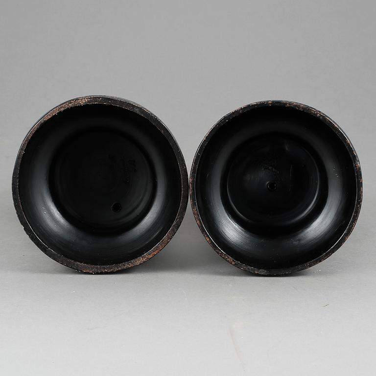 FIGURINER, ett par, keramik, Uffrecht & Co, Tyskland, 1800-talets slut.