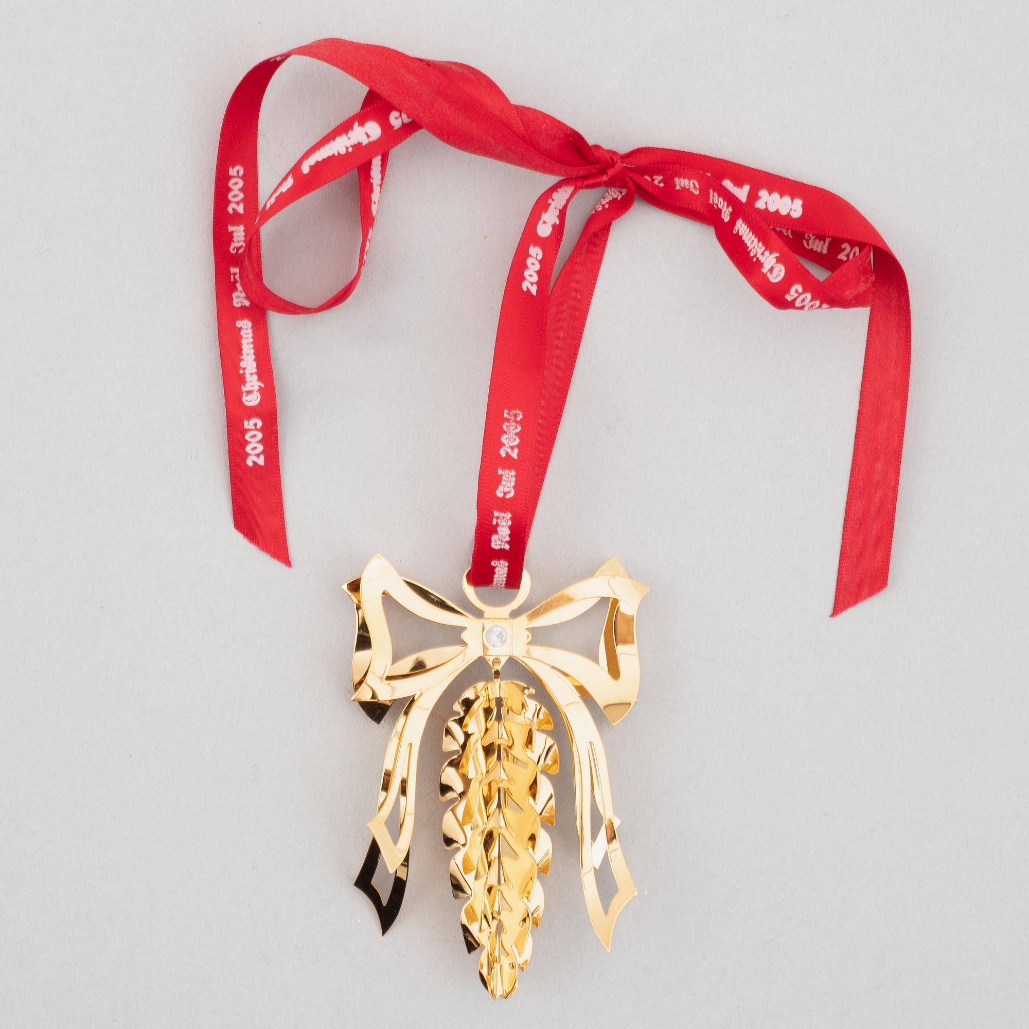 A set of eight Christmas decorations, Georg Jensen, Denmark.