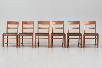 tillskrivna, 8 stolar (6+2) , sannolikt utförda hos Isidor Hörlin AB, Stockholm 1930-40-tal.