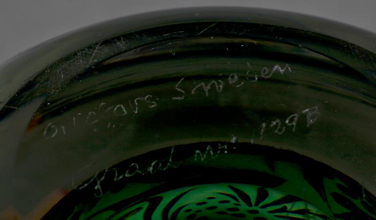 VAS, glas, fiskgraal, Edward Hald, Orrefors.