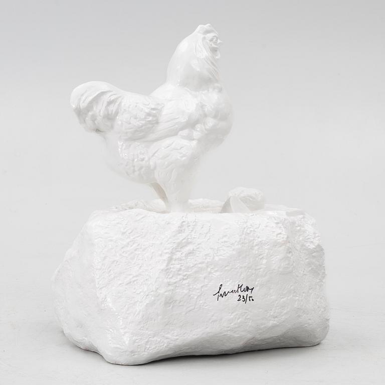 William Sweetlove, "Chicken on rock" (White).