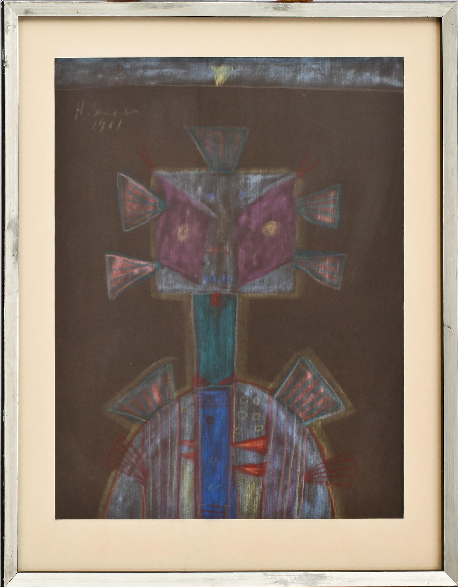 HENRI SERT, pastell, sign o dat 1961.