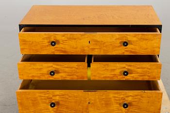 A birch chest of drawers, 1940's.