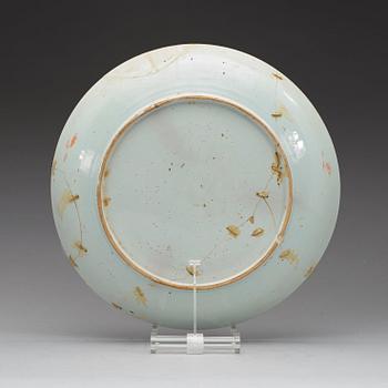 BÅLSKÅL med FAT, kompaniporslin. Qingdynastin, Qianlong, daterad 1762.