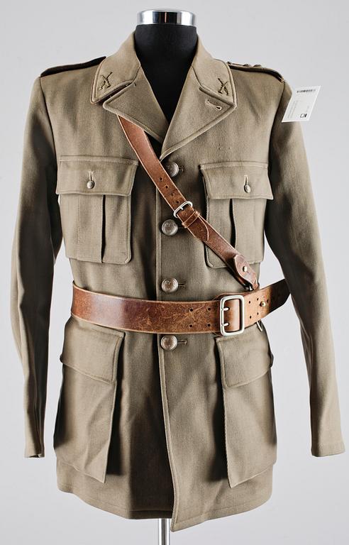 ARMÉUNIFORM, 6 delar, löjtnant, Sverige 1930-tal.