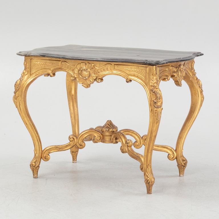Salon table, Rococo style, circa mid-20th century.