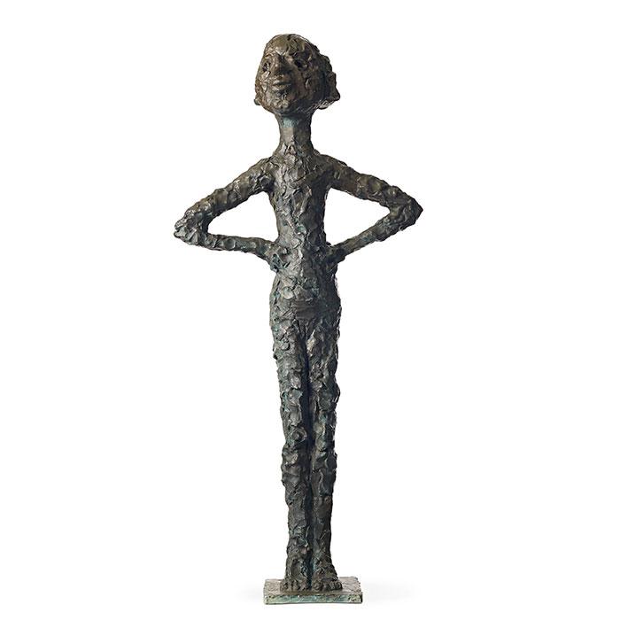 "Flicka med tummar i öronen"