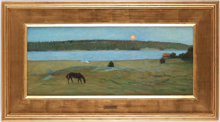 Richard Bergh, "Sommarnatt vid Ösbyholm i Uppland. Månuppgång”.