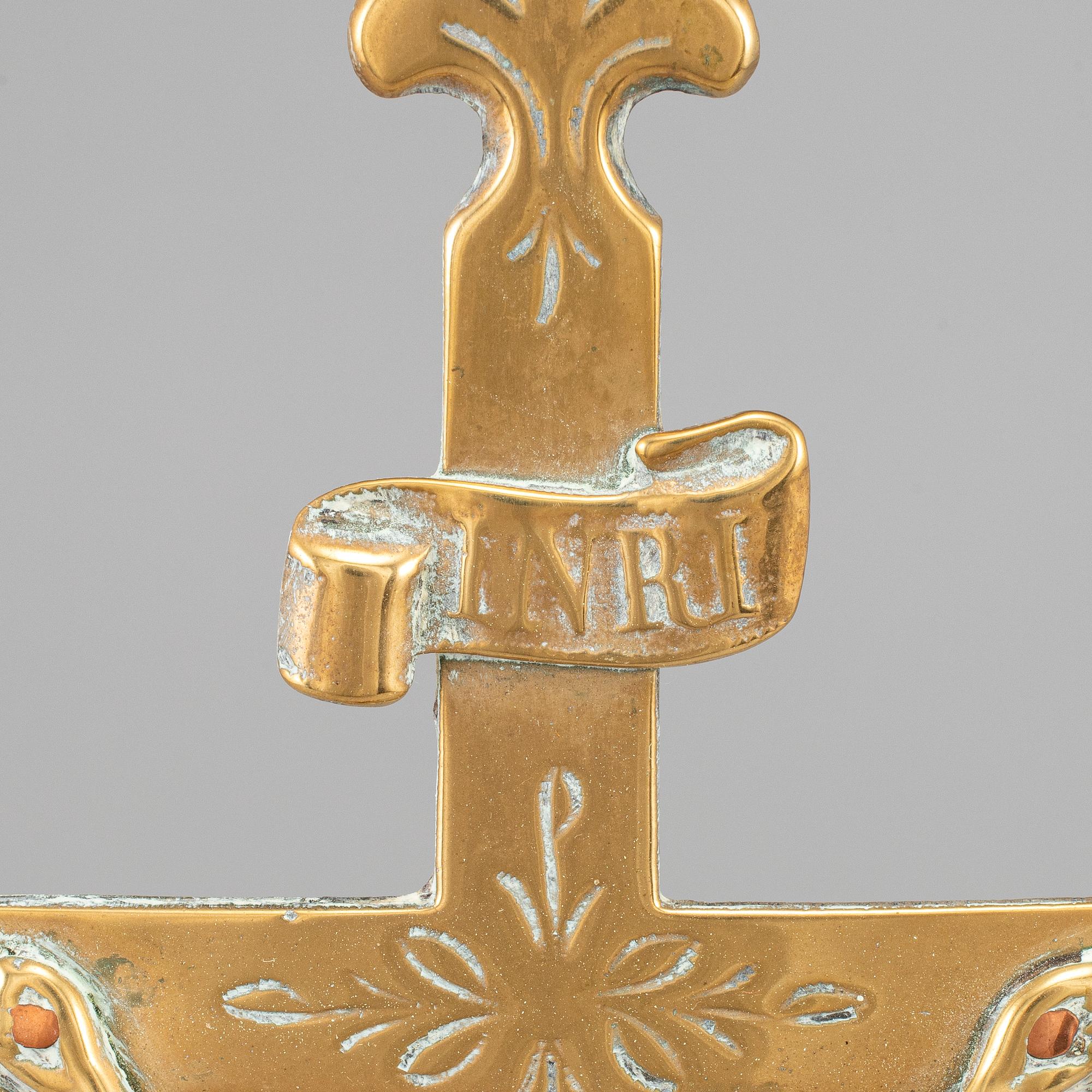 KRUCIFIX, brons, 1700-tal.