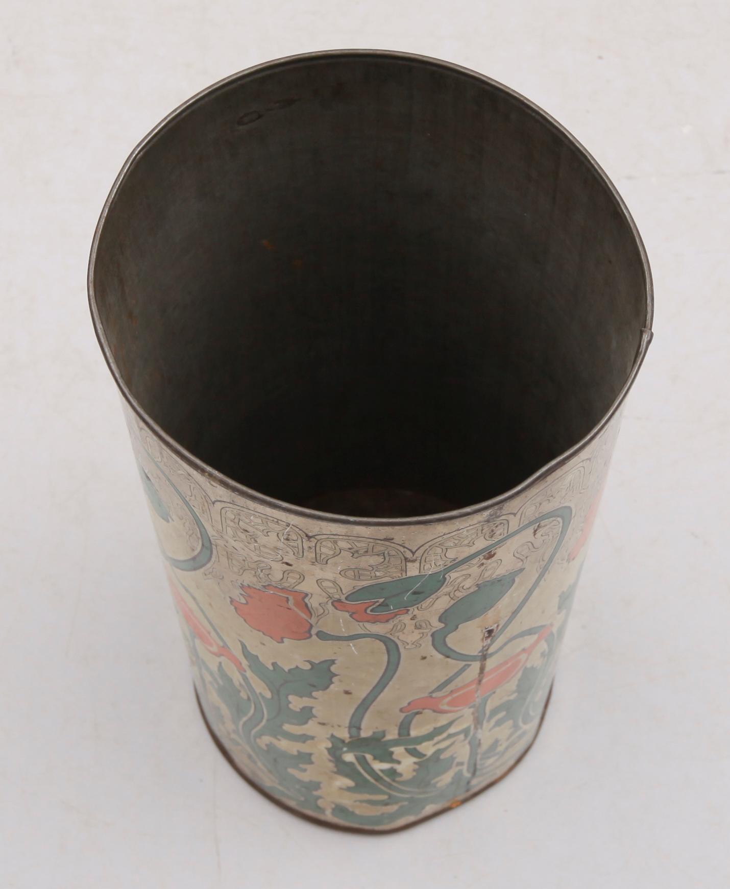 PARAPLYSTÄLL, litograferad plåt, jugend, 1900-talets första hälft.