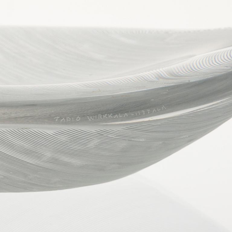 FAT, glas, "Blad 3337", signerad Tapio Wirkkala, Iittala.
