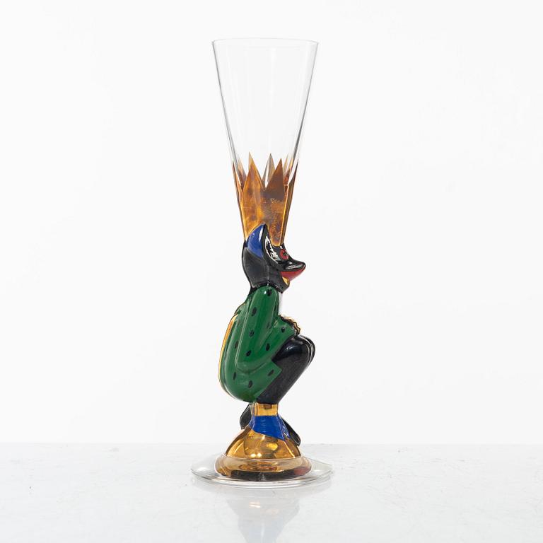 Gunnar Cyrén, a shot-glass, special edition for the Nobel 100 years jubilee, Orrefors, Sweden.