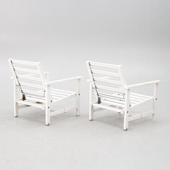 Elsa Stackelberg, däck/solstolar, ett par, Fri Form AB, Edsbruk.