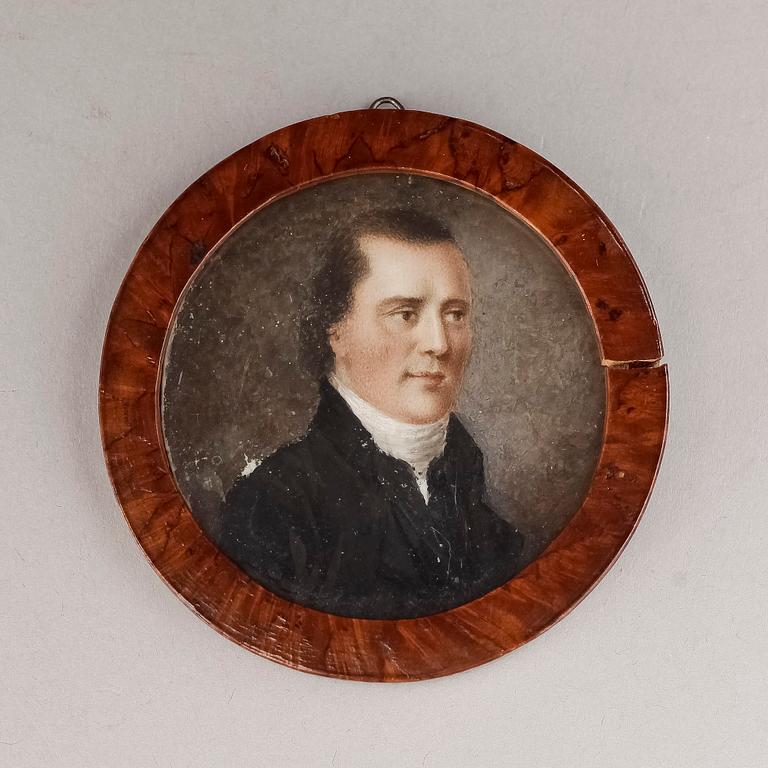 OKÄND KONSTNÄR, gouache på ben, miniatyr, empire, 1800-talets första hälft.