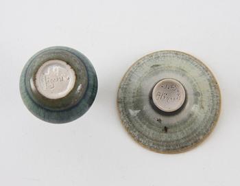 MINIATYRER, 5 delar, stengods, div formgivare.