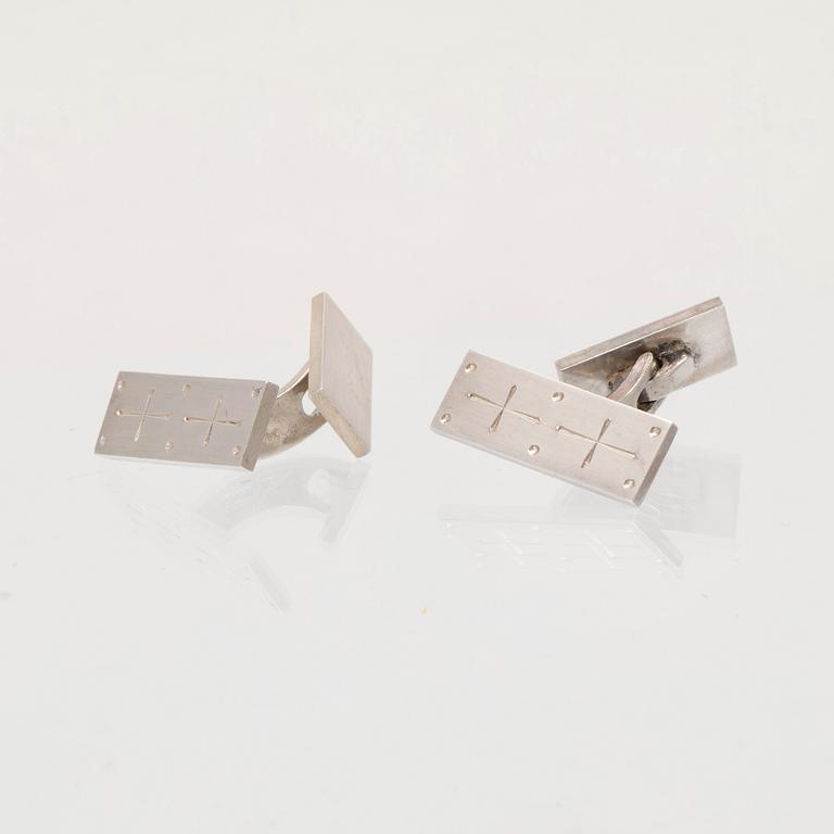 Wiwen Nilsson, a pair of cufflinks, silver, Lund 1953.