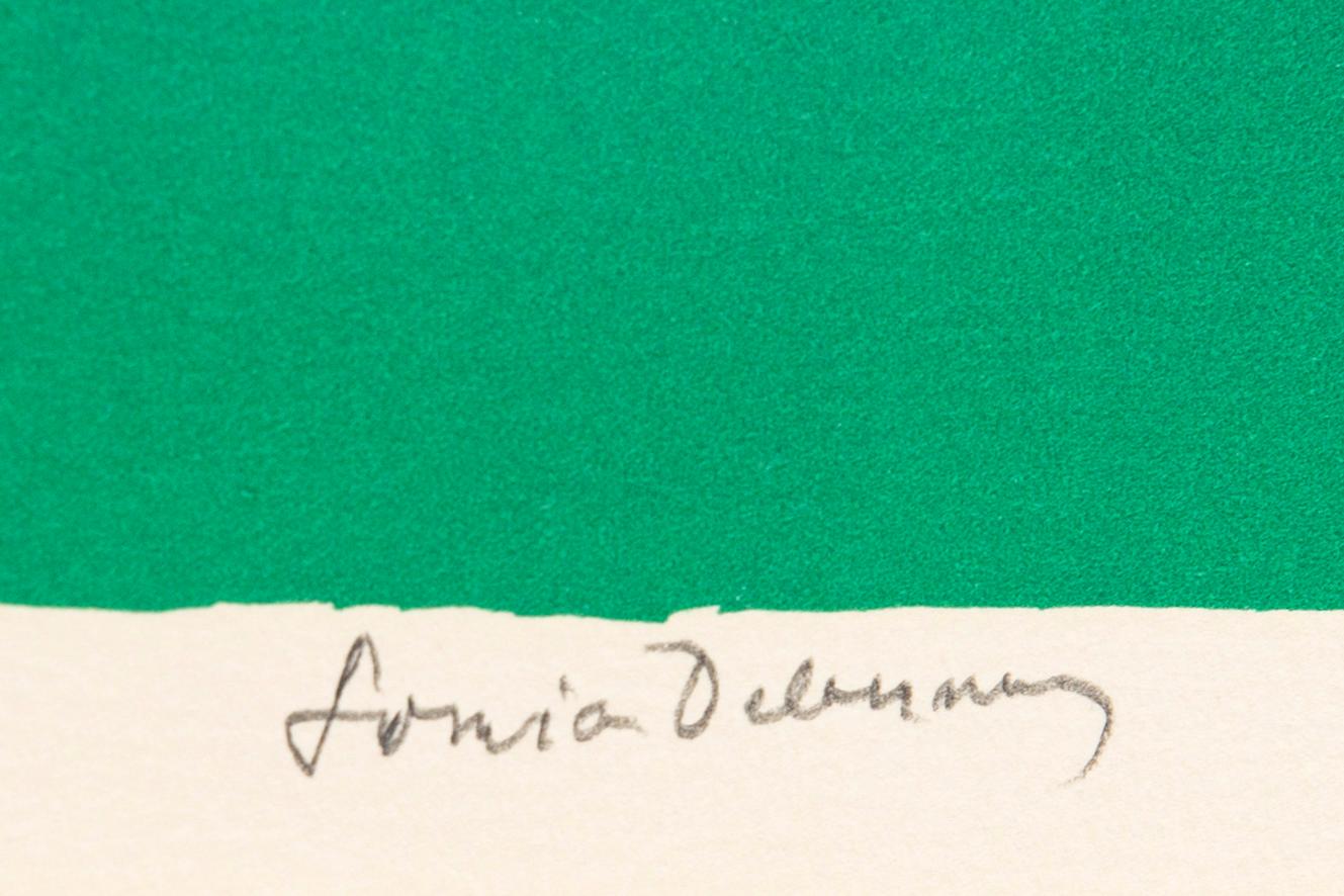 Sonia Delaunay, color lithograph, signed and numbered E.A.