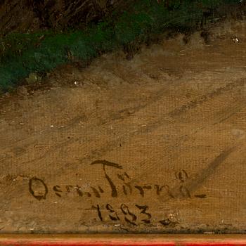 Oscar Törnå, oil on canvas, signed Oscar Törnå and dated 1883.
