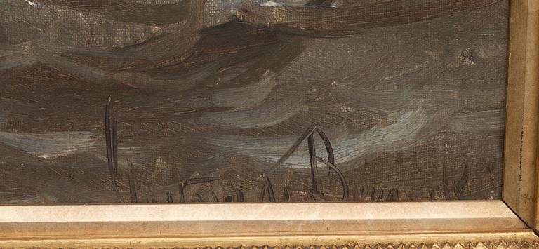 GUSTAVE DE BREANSKI, olja på duk, signerad.