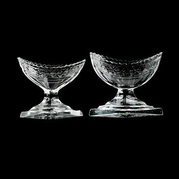 SALTKAR, 2 st, glas, 1800-tal.