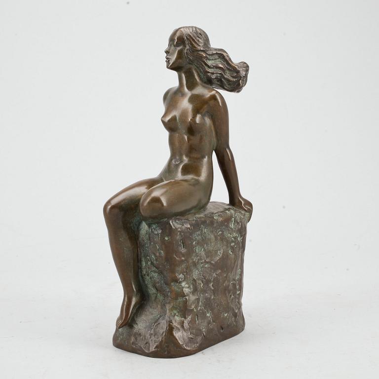 CARIN NILSON, skulptur, brons, signerad och daterad 1944, gjutarstämpel A Petterssons konstgjuteri.