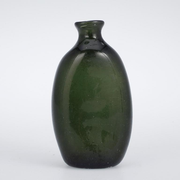FLASKA, glas, sannolikt Sverige 1800-talets första hälft.