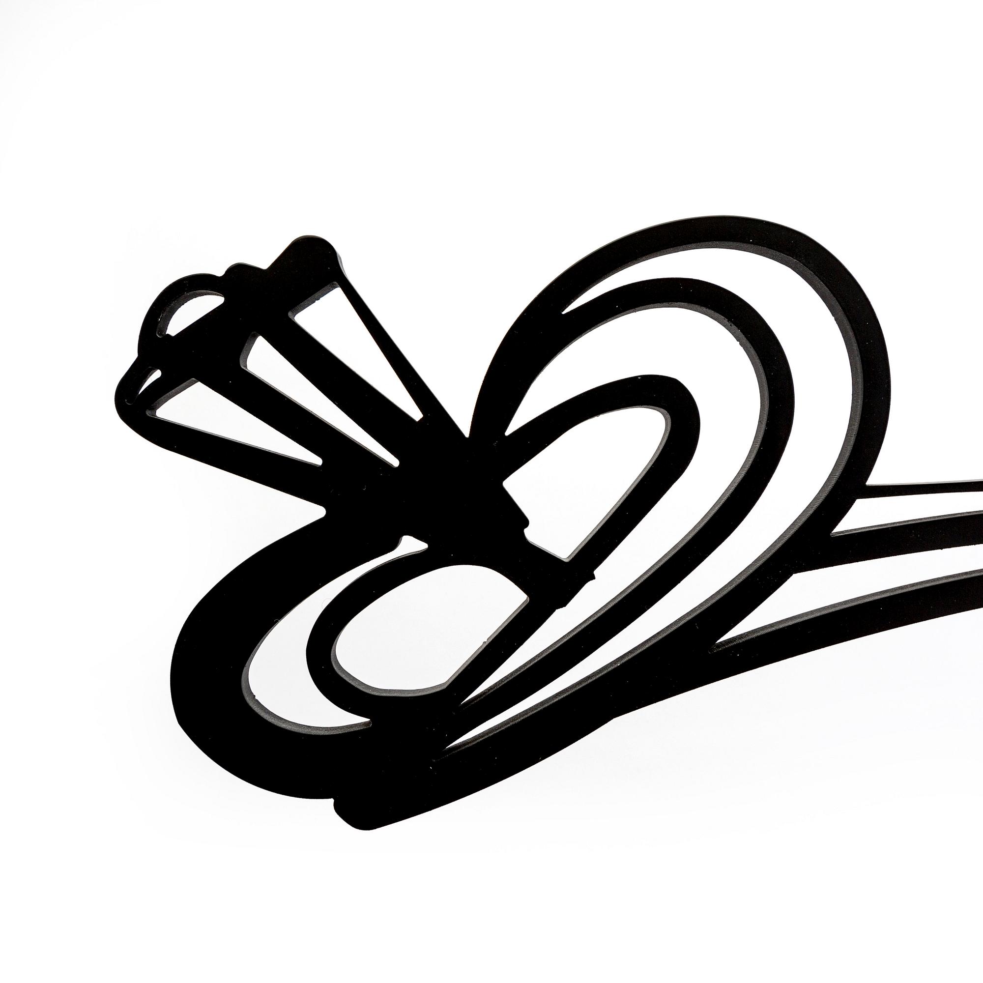 Carl Fredrik Reuterswärd, sculpture painted iron, signed 05, 2/4.