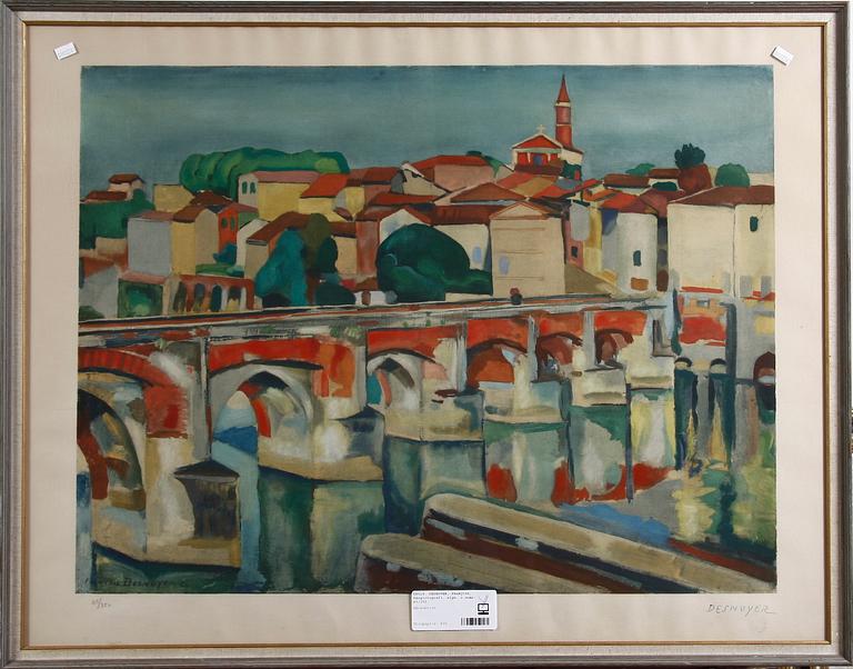 DESNOYER, FRANÇOIS, färglitografi, sign. o numr. 43/350.