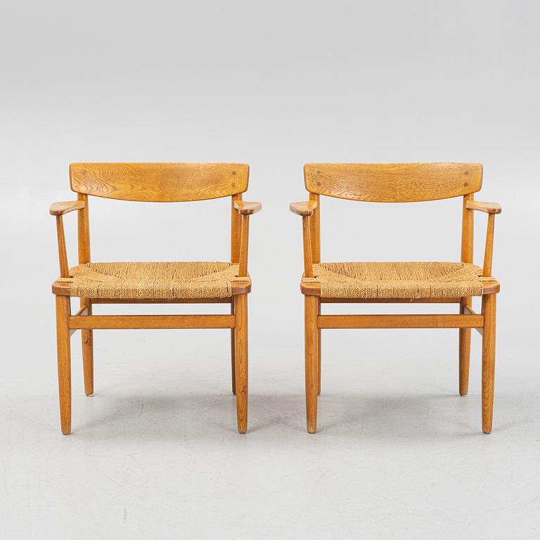 Børge Mogensen, karmstolar ett par, "Öresund", Karl Andersson & Söner, 1900-talets andra hälft.