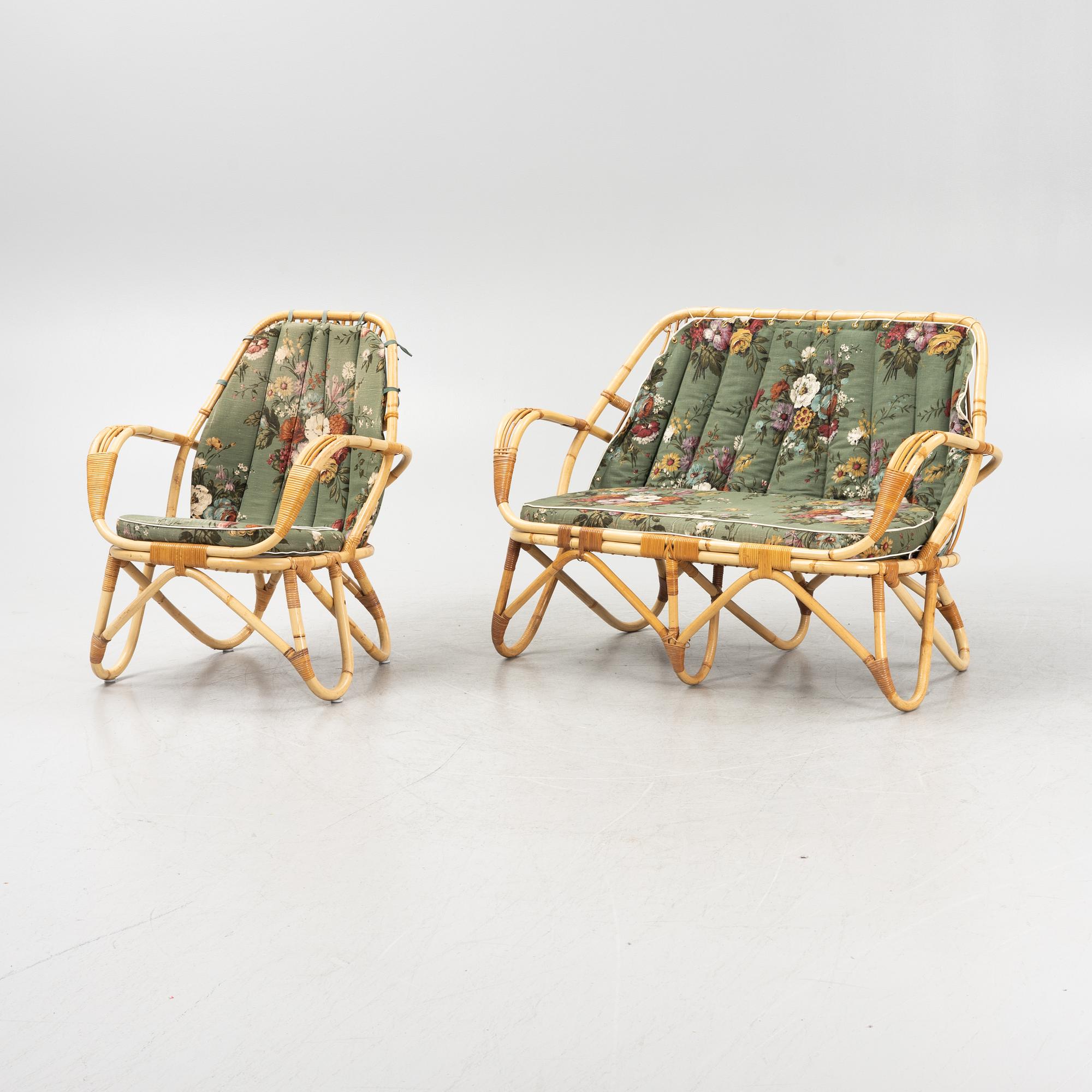 A four-piece furnture group, second half of the 20th century.