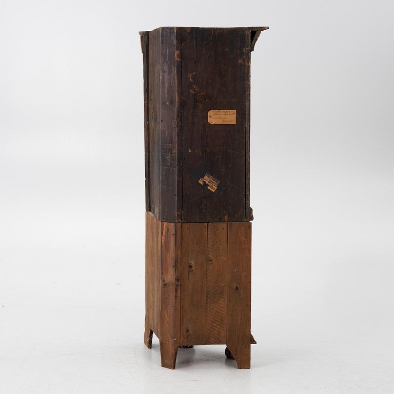 Corner cabinet, dated 1800.