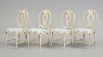STOLAR, 4 st. Gustaviansk stil, den s k Svenska modellen. 1900-talets slut.