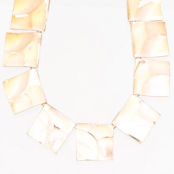 A BJÖRN WECKSTRÖM NECKLACE, "Galactic heights", silver. Lapponia 1984.