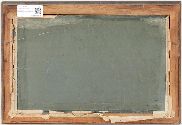 OKÄND KONSTNÄR, olja på pannå. Otydl sign samt monogramsign FG o dat 1914.