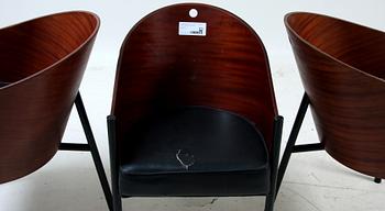 STOLAR, 3 st, "Costes", Philippe Starck, Aleph, Driade. Italien. 1900-talets sista kvartal.