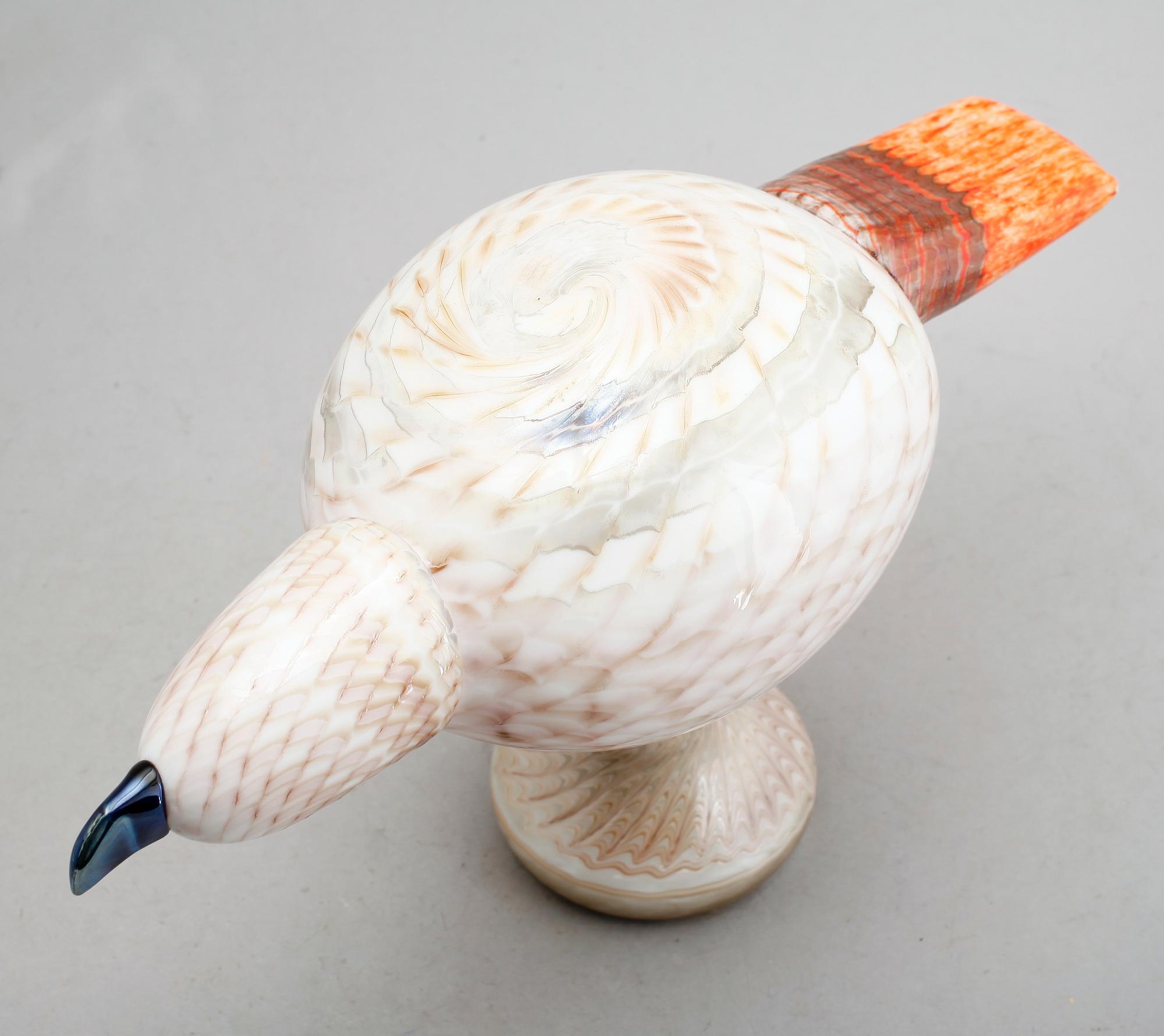 FIGUR, glas, Oivo Toikka, Nuutajärvi, Iittala, signerad.