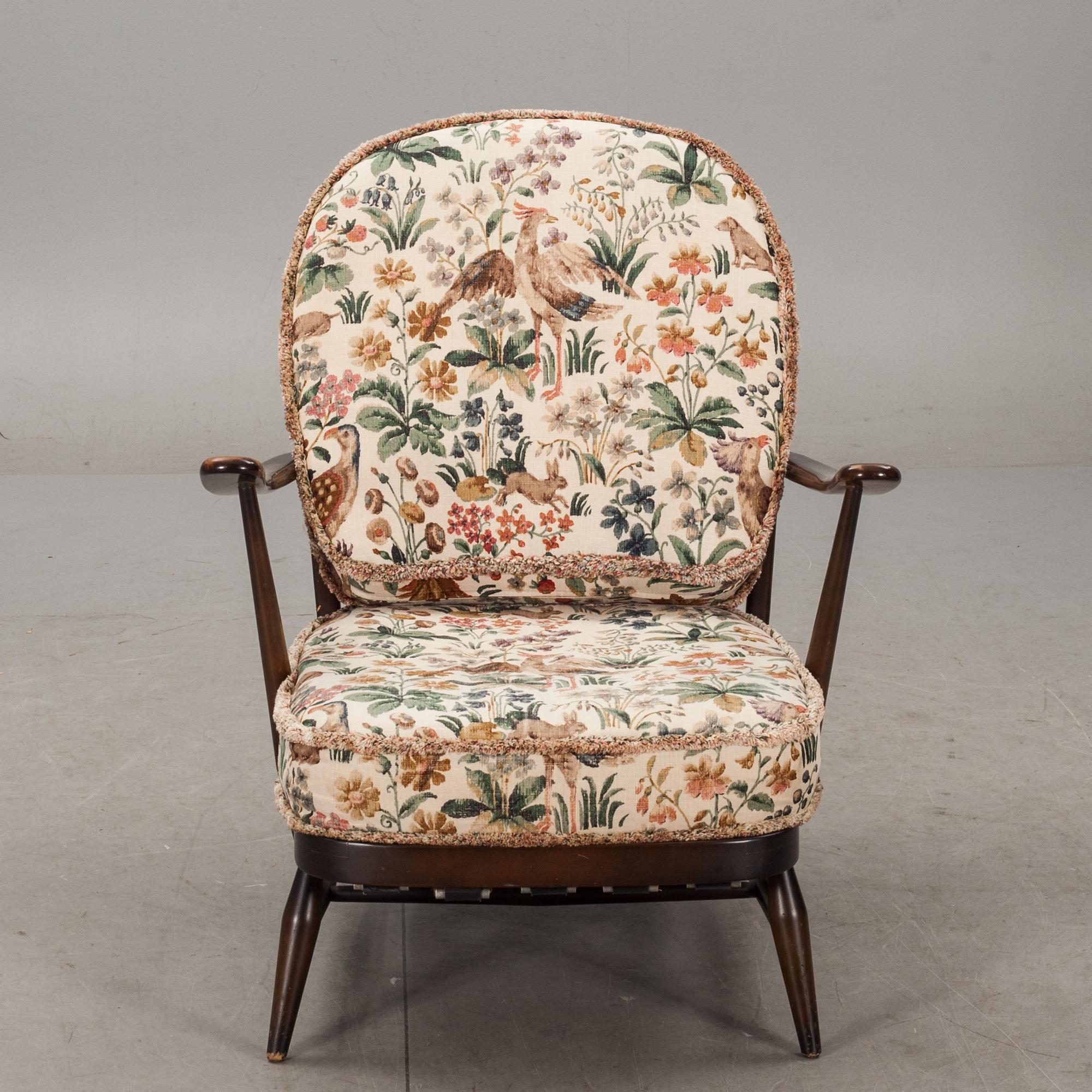 KARMSTOL/FÅTÖLJ, Ercol, England.