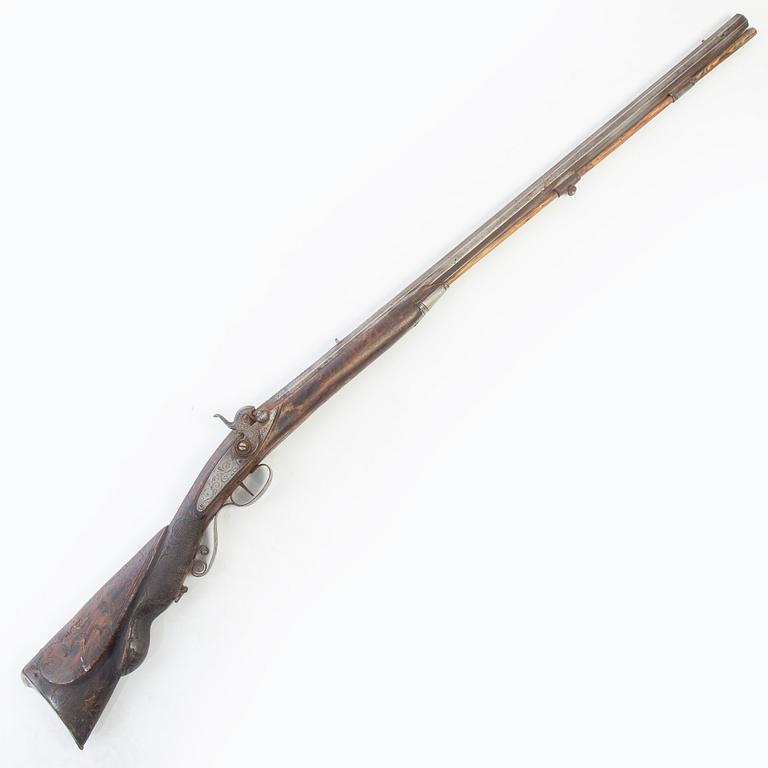 Percussion rifle, for hunting, second half of the 19th century.