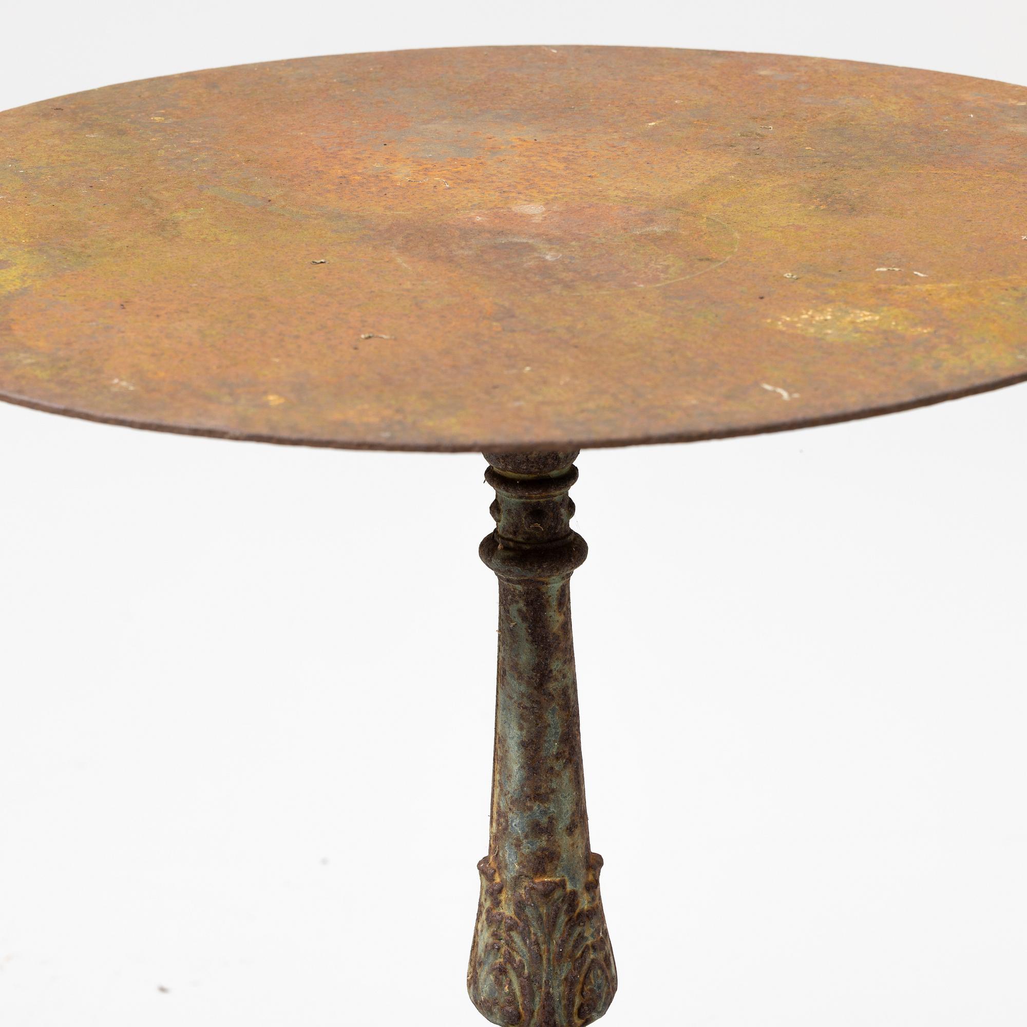 Trädgårdsbord, Ludvigsbergs Werkstad, Stockholm, no 31, 1800-talets slut.